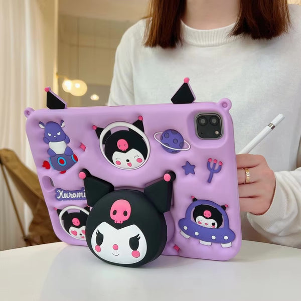 3d Pink Kitten ipad Case