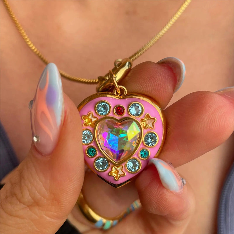 Wish” Charm and “Viv” Locket Charm Necklace | Monica Rich Kosann