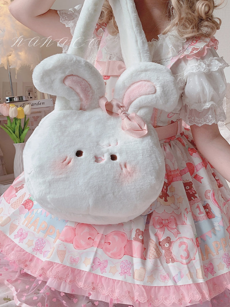 Jumbo Fuzzy Bunny Lolita Bag