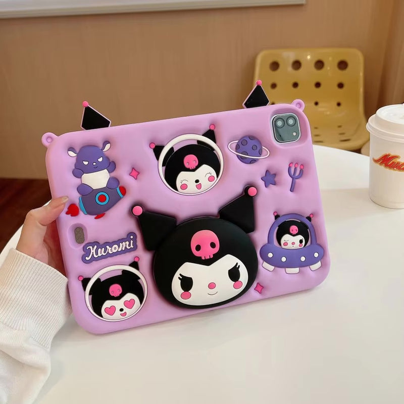 3d Pink Kitten ipad Case