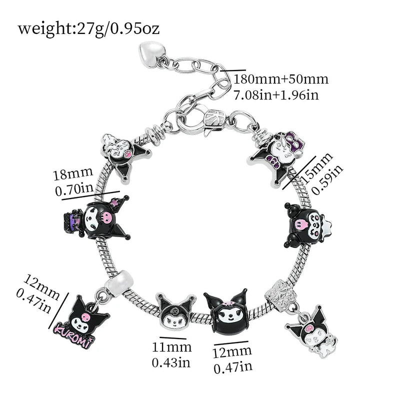 Pastel Goth Charm Bracelet