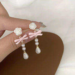 Pearls & Ribbons Earrings