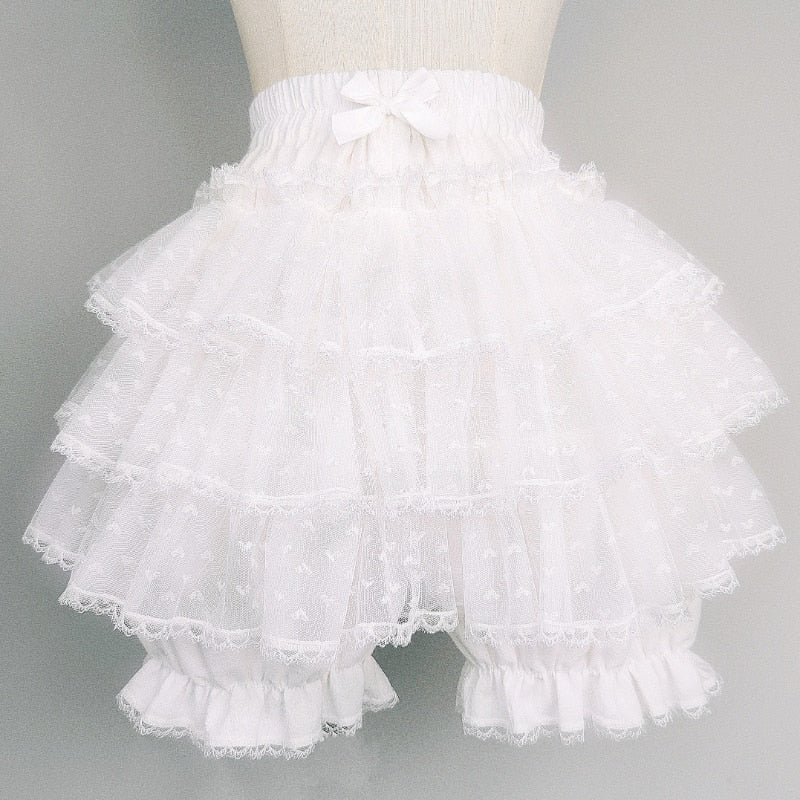 Tulle Lace Bloomer Shorts