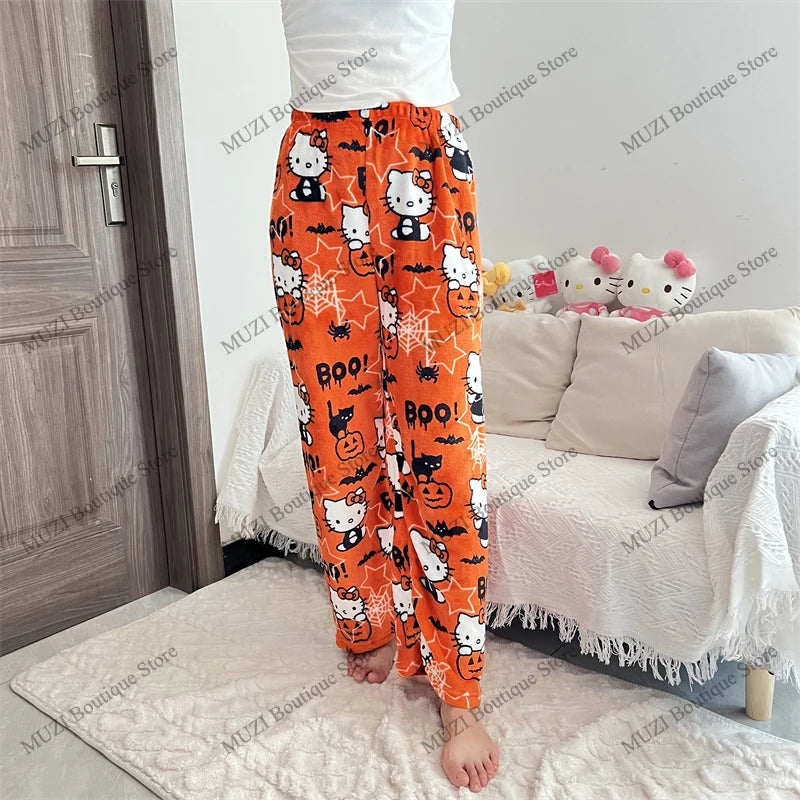 Hello Kitty Strawberry Milk Girls Pajama Pants Plus Size