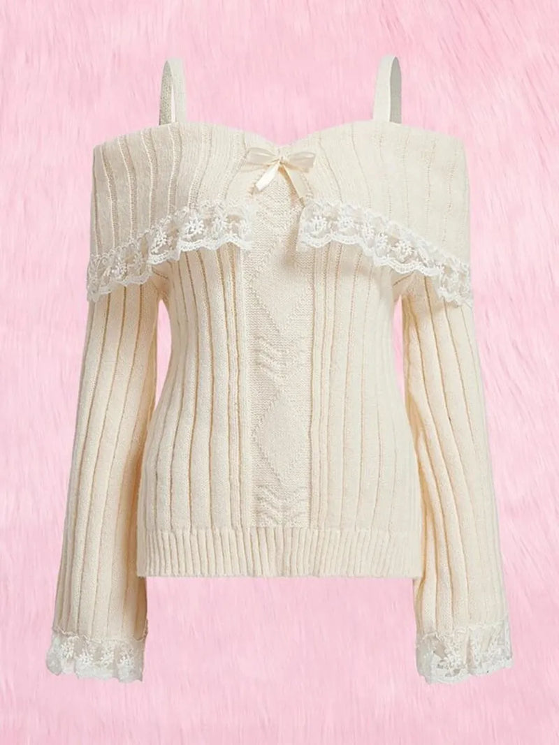 Pink Knit Princess Sweater – Kawaii Babe