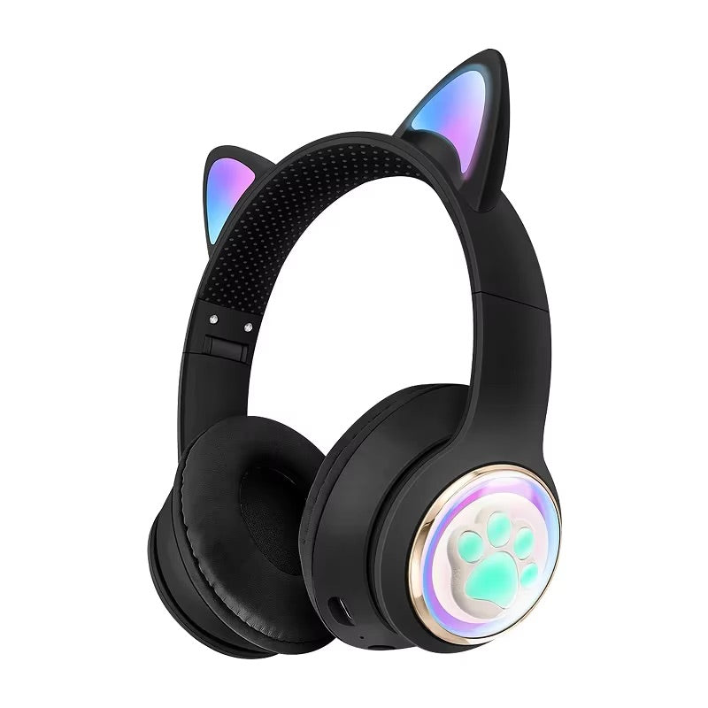 Paw Print Cat Ear Gaming Headphones