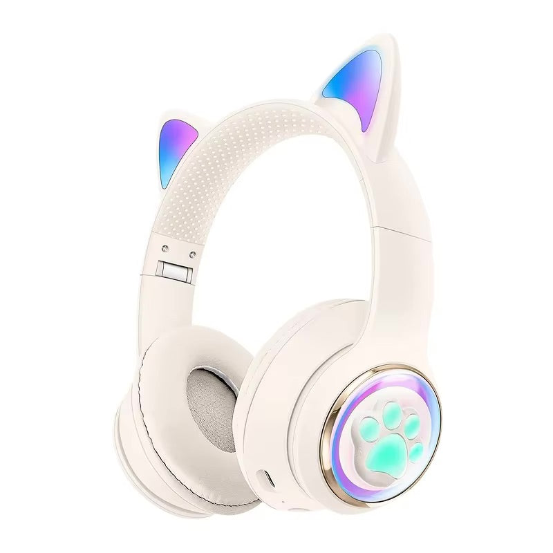 Paw Print Cat Ear Gaming Headphones