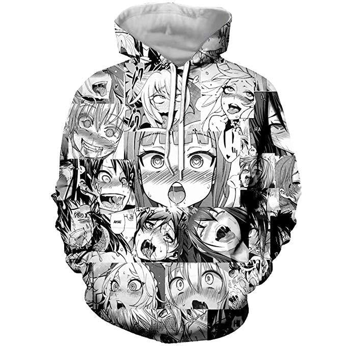 Ahegao hoodie - ahegao - anime - girl - hoodies - kawaii