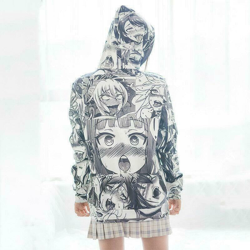 Ahegao hoodie - ahegao - anime - girl - hoodies - kawaii