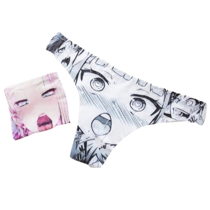 Ahegao panties - anime - cartoon - manga - panties - thong