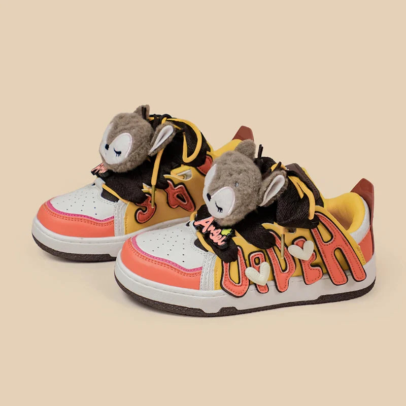 Angel fox sneakers - angel - deer - footwear - fox - high top