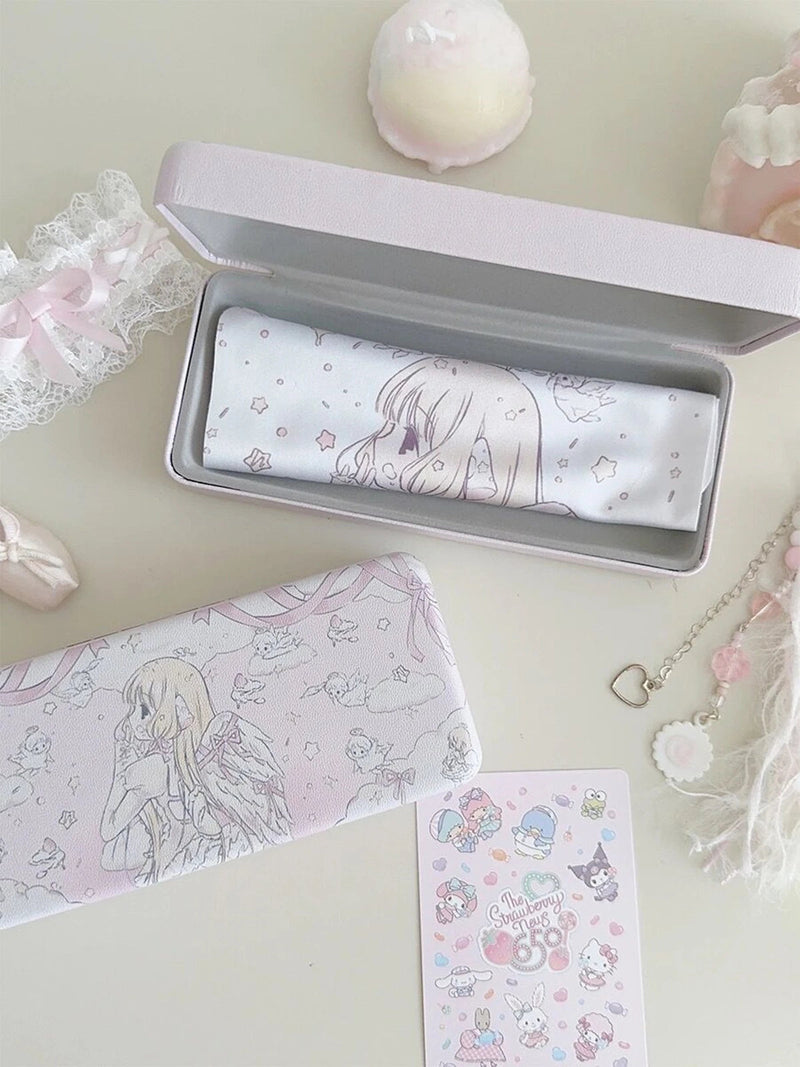 Angelic fae glasses case - angelcore - anime - chi - chobits - eyewear