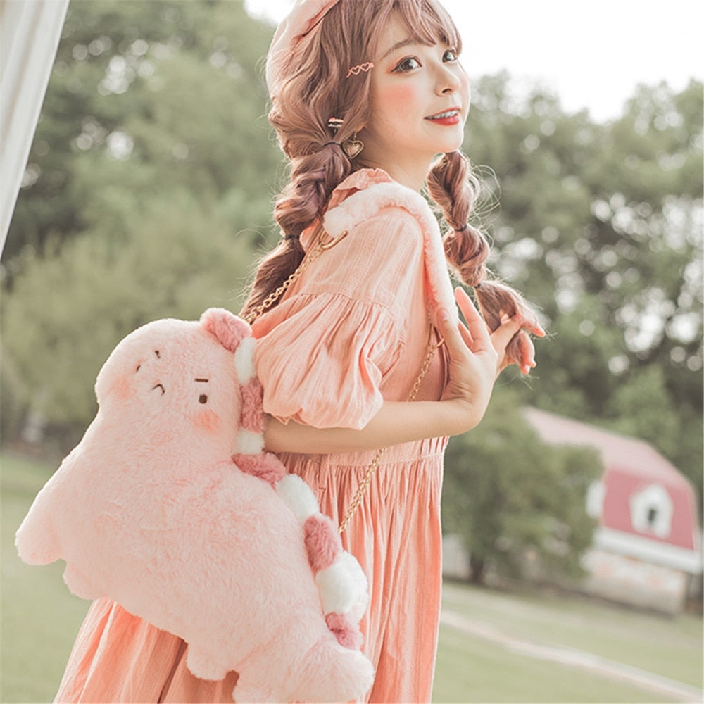 PRLINJSK Kawaii Duck Crossbody Purse For Girls & Teens - Cute Shoulder Bag With 3 Pins, Novelty Gift