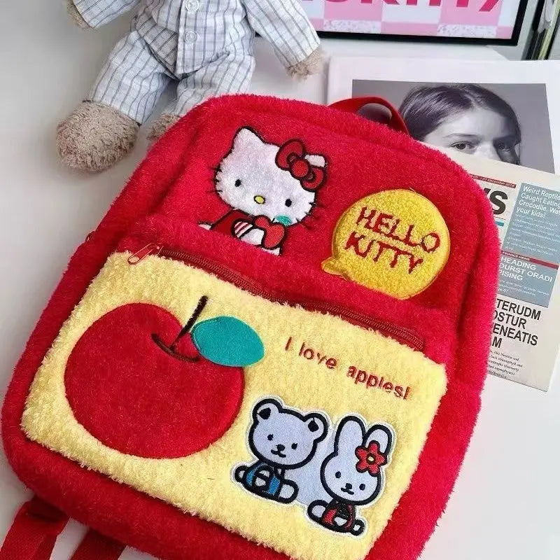Kawaii Hello Kitty Apple School Book Bag Purse Kawaii Babe