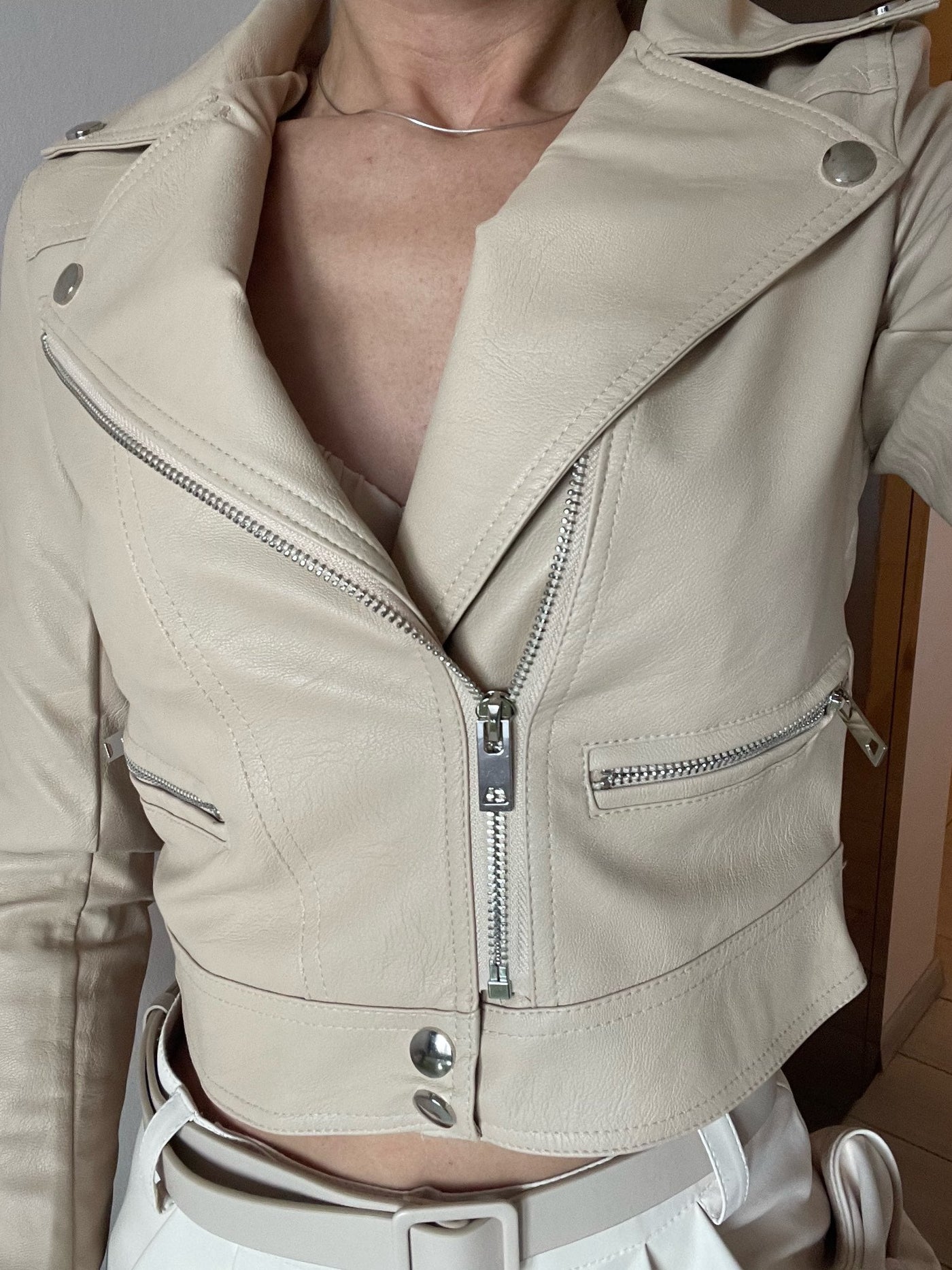 ジャケット・アウター muguet heart pocket leather jacket ivory s-l1200.jpg