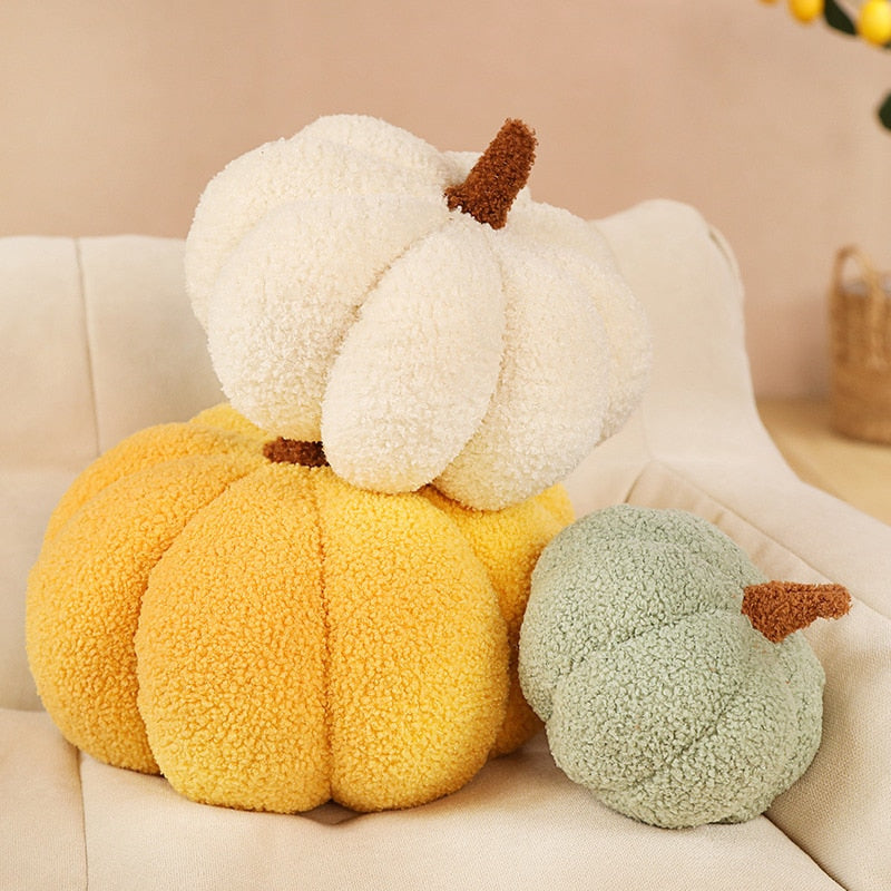 Autumn pumpkin pillow - fuzzy - halloween - plush - toys - plushies