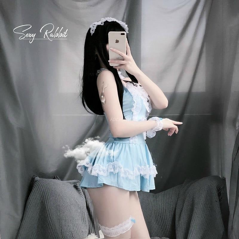 Baby blue maid dress - babydoll - blue - maid - cosplay - cosplayer