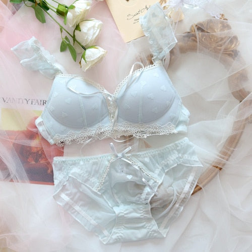 Baby blues lingerie set - blue - ethereal - fairycore - lingerie