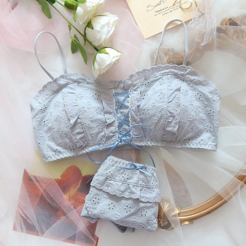 Baby blues lingerie set - blue - ethereal - fairycore - lingerie