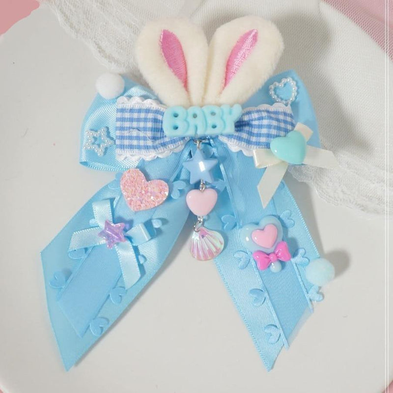 Baby bun hair bows - baby - bun - buns - bunny - clips