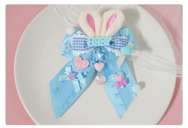 Baby bun hair bows - baby - bun - buns - bunny - clips