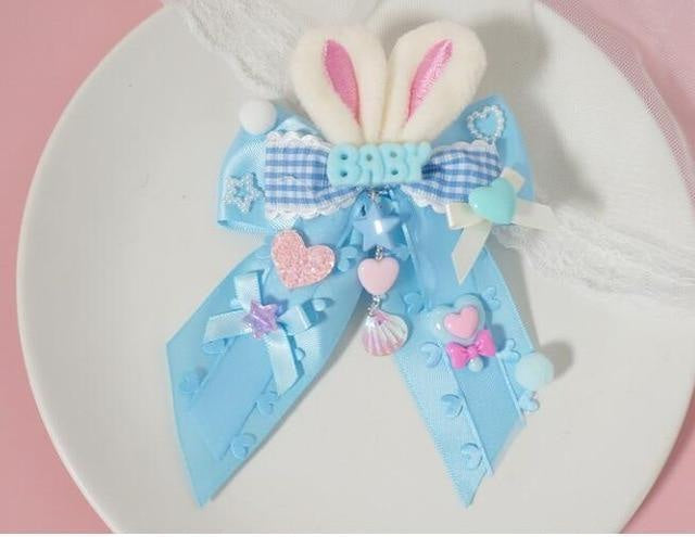 Baby bun hair bows - baby - bun - buns - bunny - clips