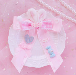 Baby bun hair bows - baby - bun - buns - bunny - clips