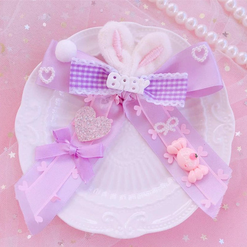 Baby bun hair bows - baby - bun - buns - bunny - clips