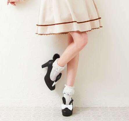 Baby bun heels - bunnies - bunny ears - rabbit - shoes - fairy kei