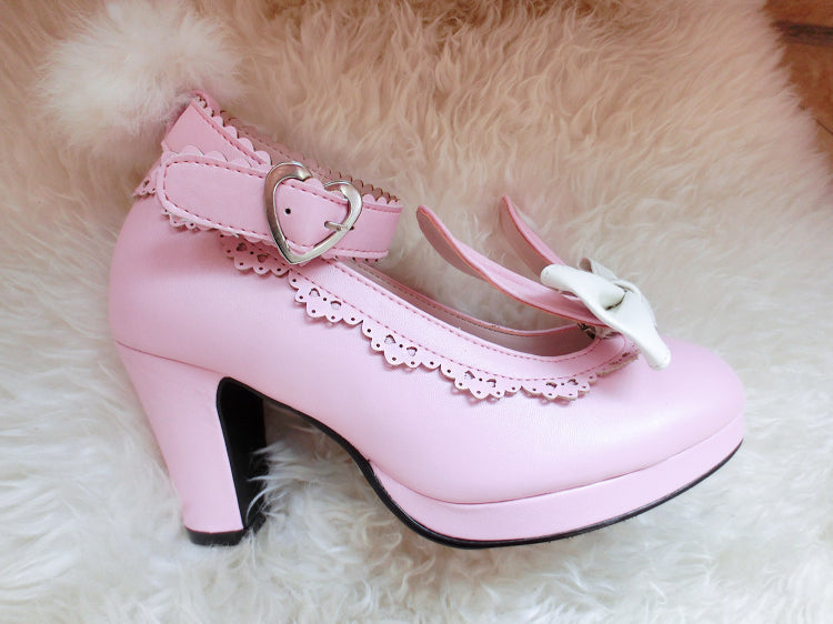 Baby bun heels - bunnies - bunny ears - rabbit - shoes - fairy kei