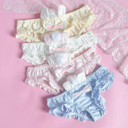 Baby bun panties - bunny ears - kawaii - fashion - lace panties - little