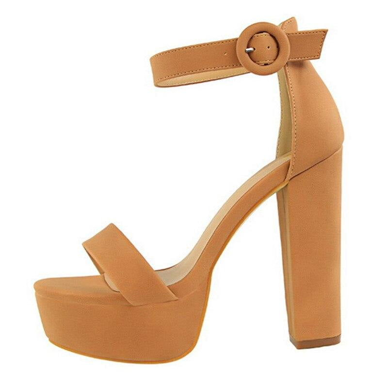 Kawaii baby doll high heels square block heel