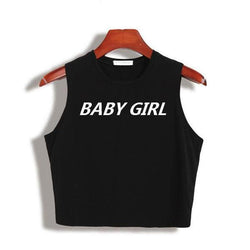 Babygirl crop top - baby girl - crop top - cropped shirt - tank - tees