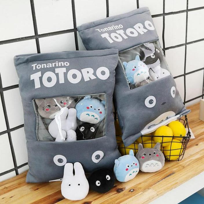 Bag of chinchilla plushies - anime - my neighbor totoro - plushies - stuffed