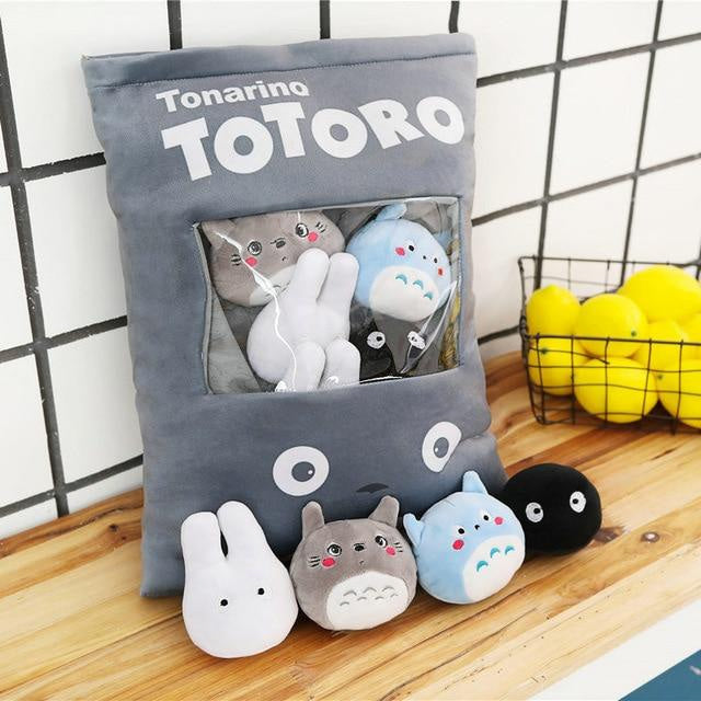 Bag of chinchilla plushies - anime - my neighbor totoro - plushies - stuffed