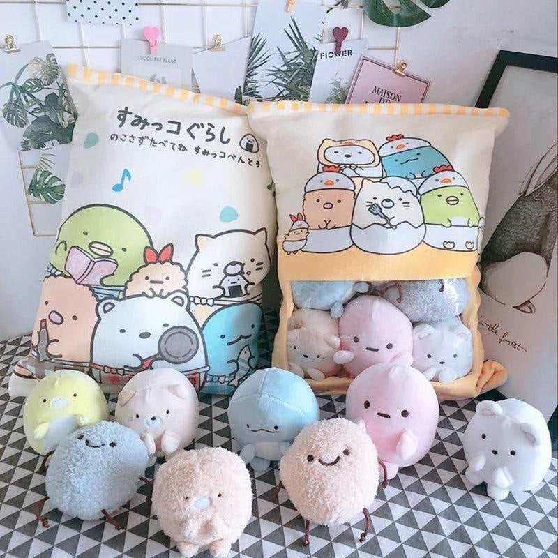 Bag of kawaii plushies - bag - japan - japanese - kawaii - plushies