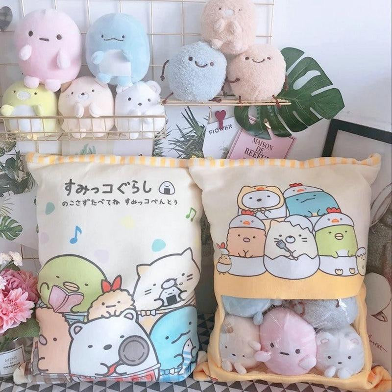 Bag of kawaii plushies - bag - japan - japanese - kawaii - plushies