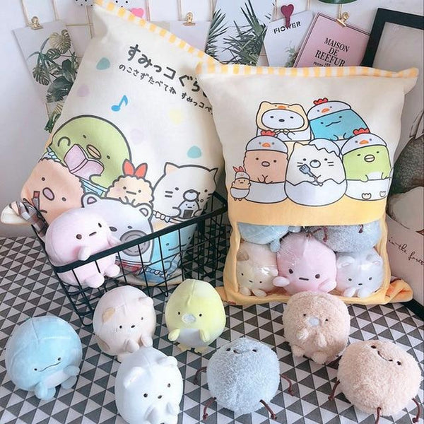 Bag of kawaii plushies - bag - japan - japanese - kawaii - plushies