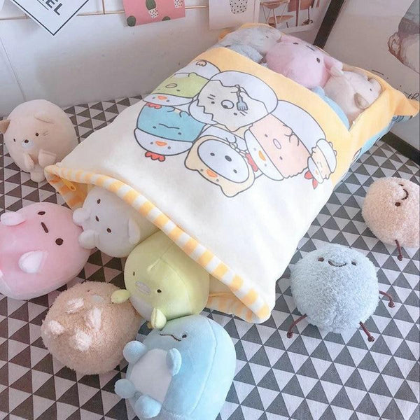 Bag of kawaii plushies - bag - japan - japanese - kawaii - plushies