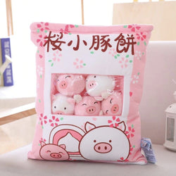 Bag of piggy plushies - bag - pig - piggy - piglet - piglets