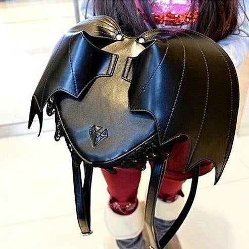 Bat girl backpack - back pack - backpack - backpacks - bat - wings