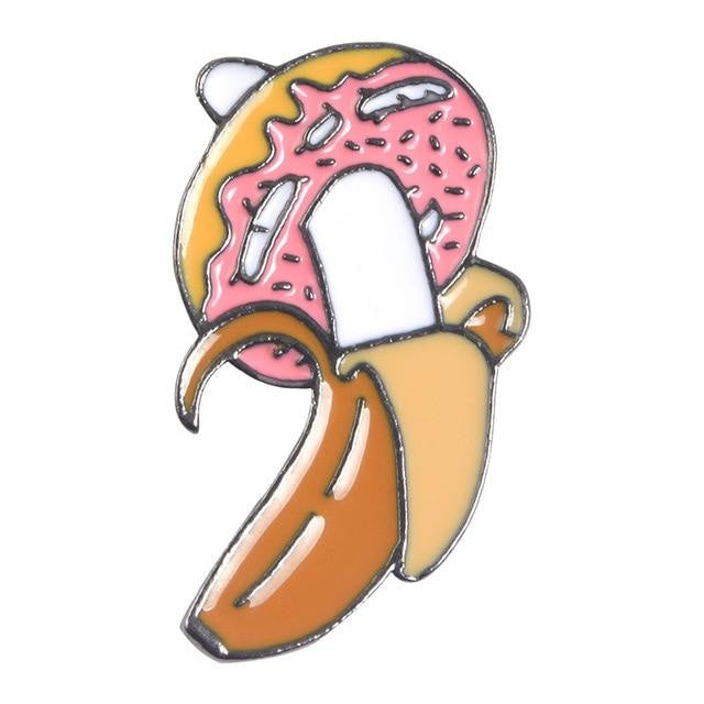 Kawaii big butt bigger heart enamel pin lapel brooch