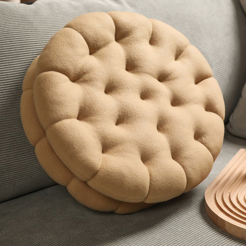 Biscuit cookie pillow - cookies - crackers - cushions - home decor - pillows