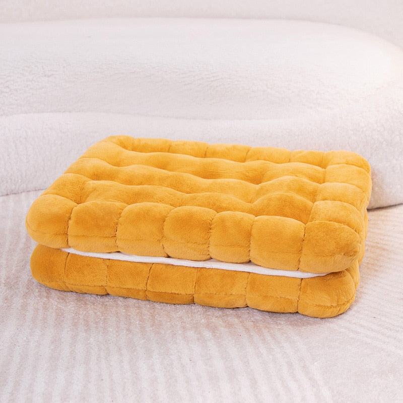 Biscuit cookie pillow - cookies - crackers - cushions - home decor - pillows