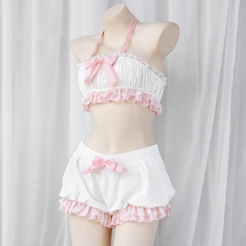 Bloomer baby lingerie set - bloomer - bloomers - lingerie - set - sets