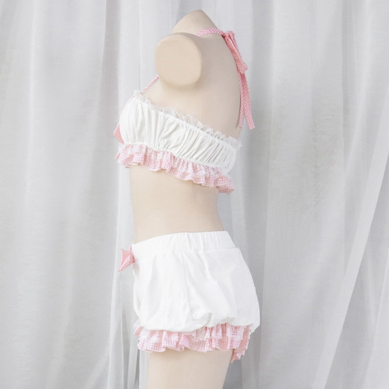 Bloomer baby lingerie set - bloomer - bloomers - lingerie - set - sets