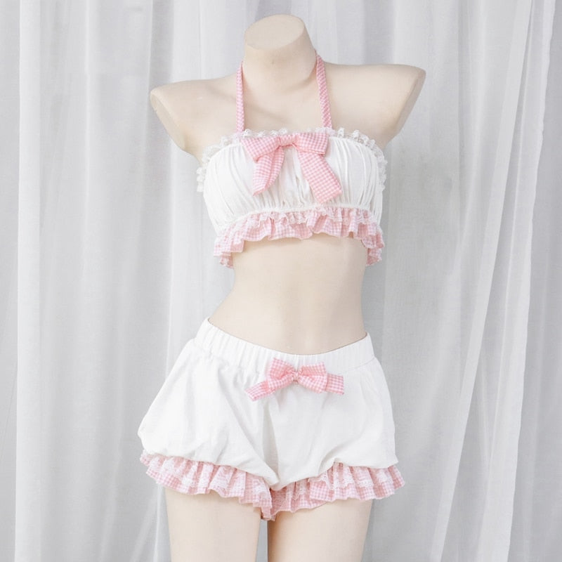 Bloomer baby lingerie set - bloomer - bloomers - lingerie - set - sets