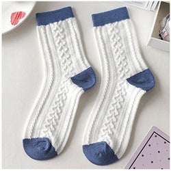 Blue textured teddy bear socks - bears - kawaii - socks - teddy bear