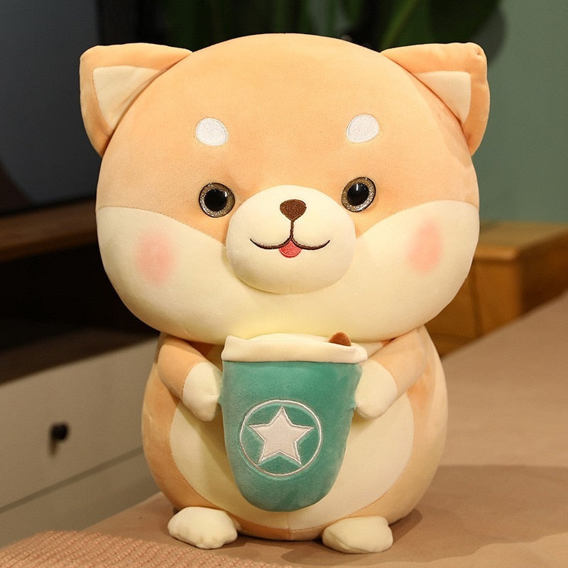 Boba tea shiba inu plush - bubble tea - kawaii - plush - toys - plushies