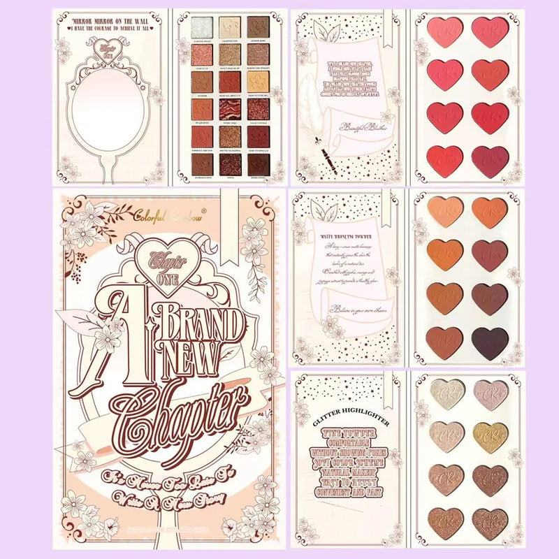 Kawaii brand new chapter booklet eye shadow palette pigmented